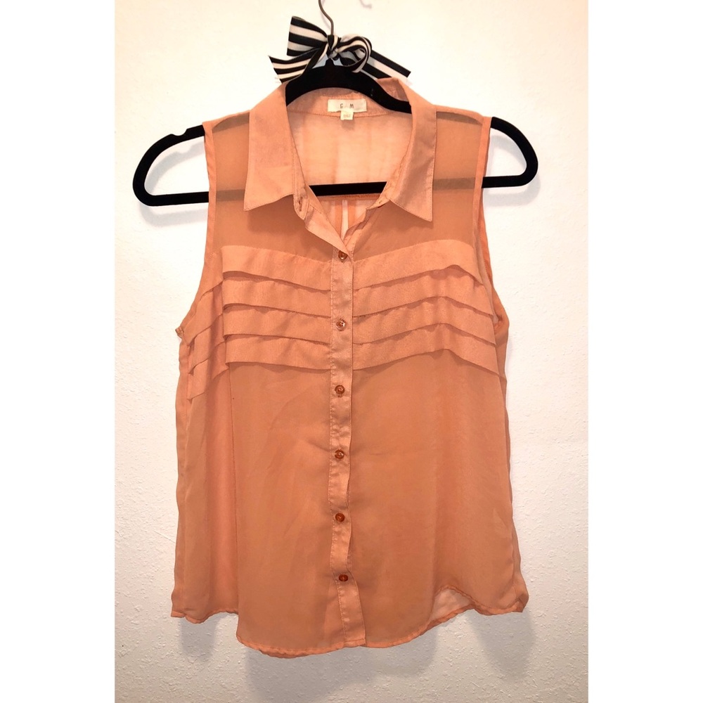 Ruffled Sleeveless Blouse (3 for $10)